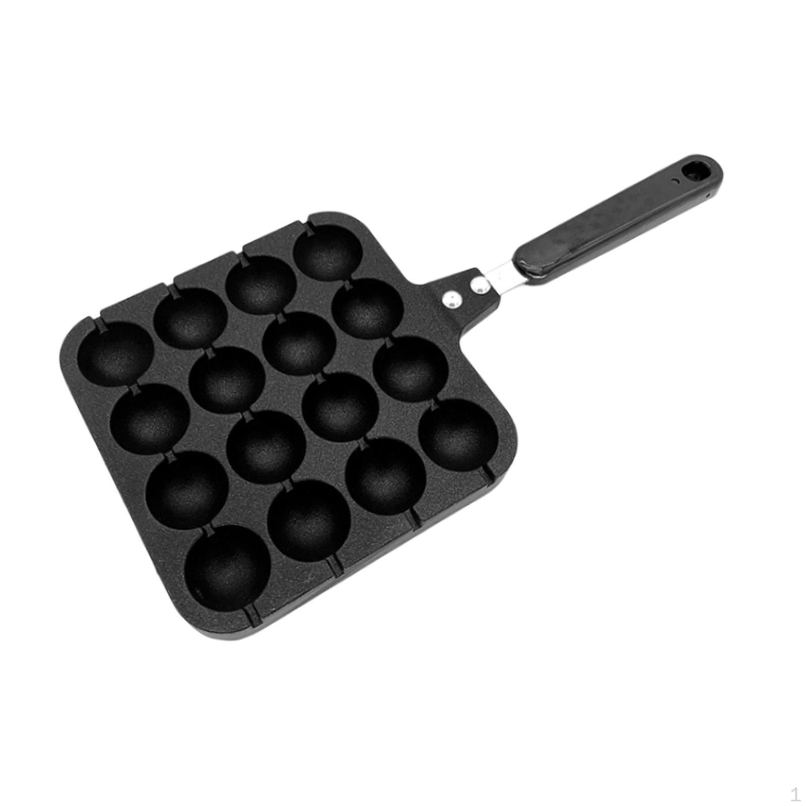 Grill Plate, Takoyaki Pan, Maker for Kitchen 16 Hole