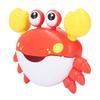 Dancing Crab Bubble Machine Music Electronic Crab Bubble Blower for Children Kids Washroom Red