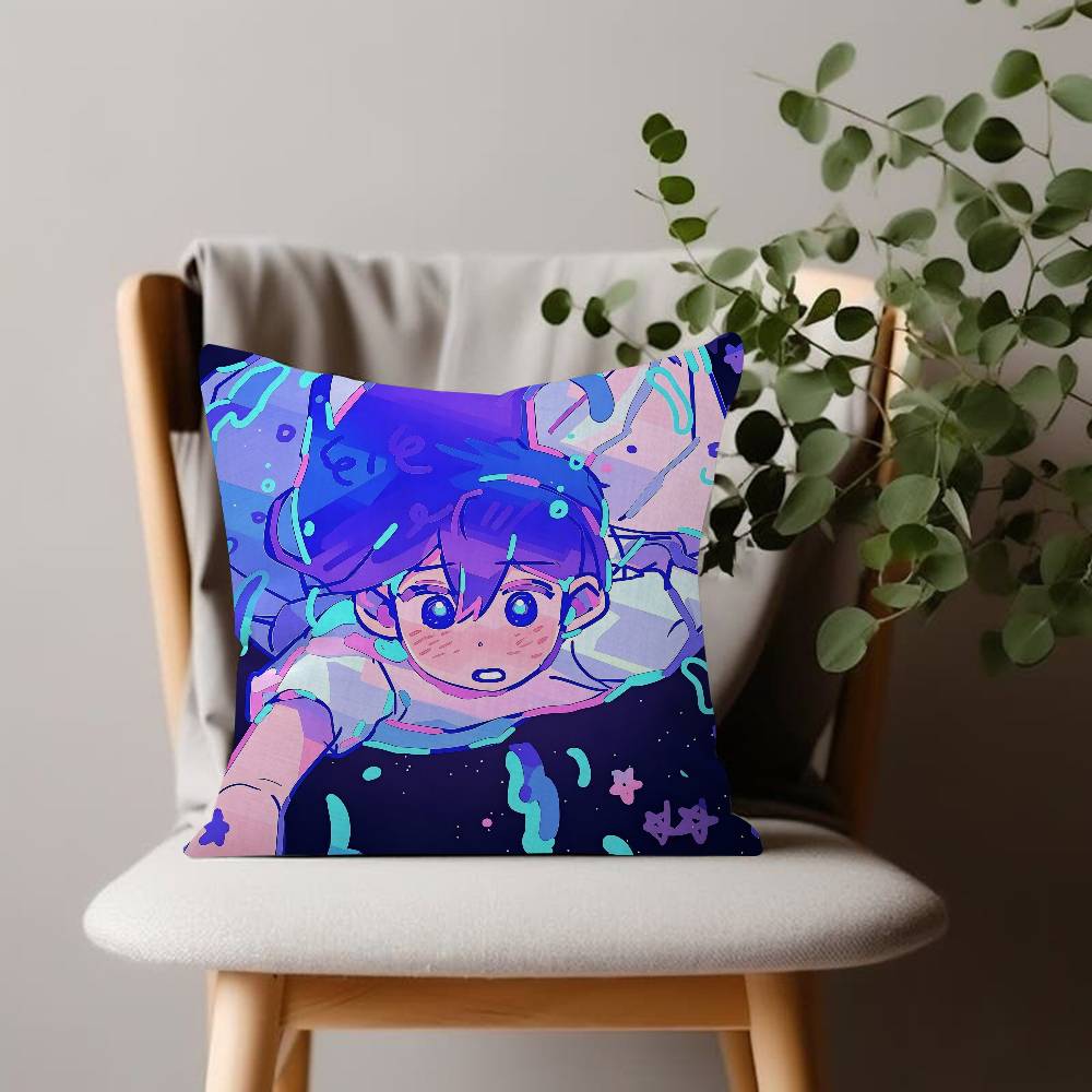 Games Cushion Cover Comfort Soft Pillowcase Sofa Omori Living Room Home Gift Office Decor Protective Covers