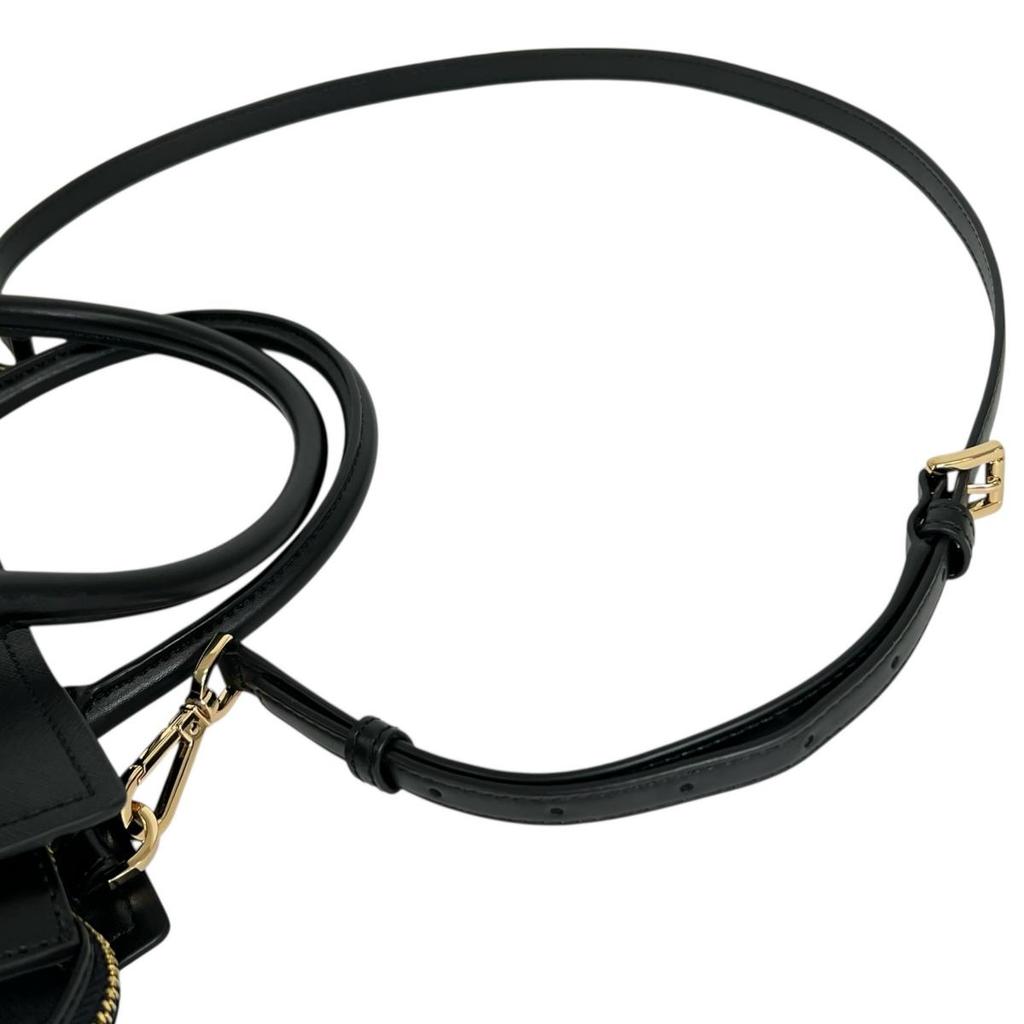 Michael Kors Satchel Shoulder Bag Handbag Leather Black Women 35T0GWXS3L Used