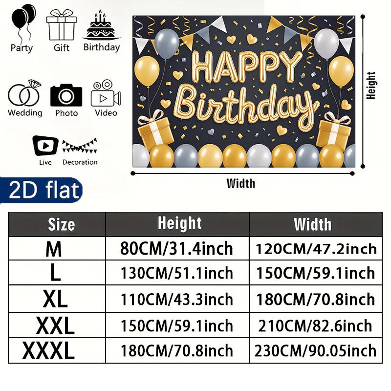 Party Backdrop Happy Birthday Birthday Photo Booth Background Front Door Decor