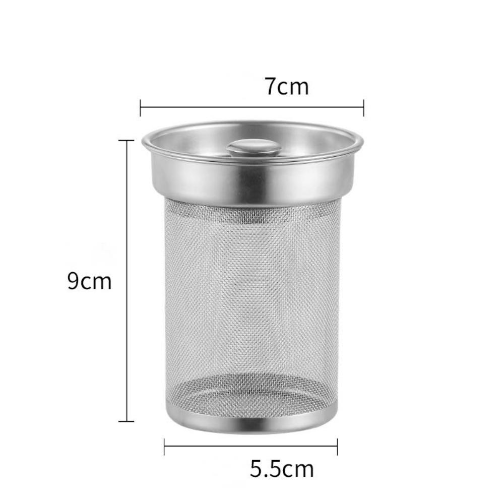 New Stainless Steel Tea Strainer Multifunction Mesh Mesh Filter With Lid Reusable Spice Infuser Kitchen Accessories