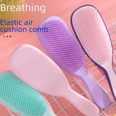 Colorful Anti-Static Scalp Massage Comb for Ladies - Portable, Flexible, and Fluffy Hair Care