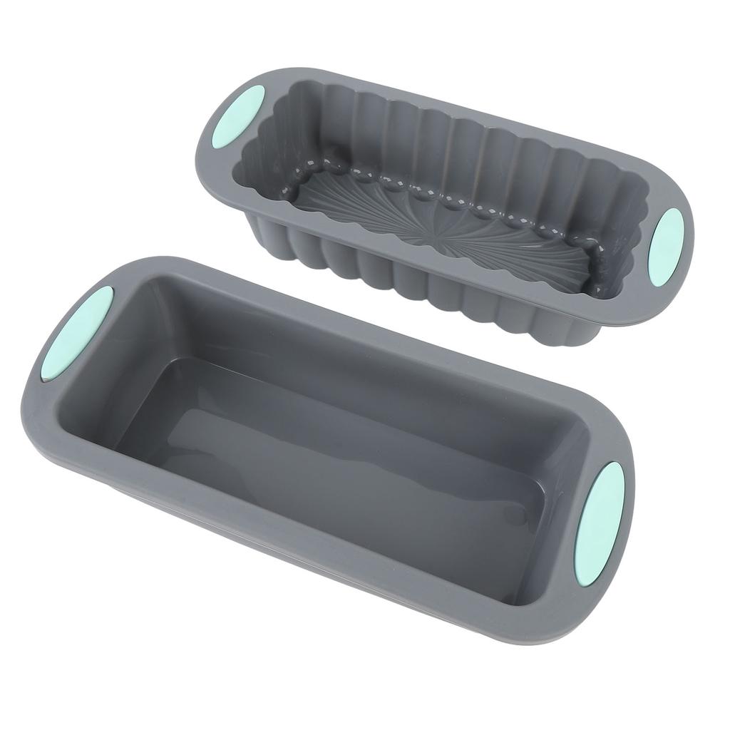 2 Stück Kastenform Silikon Antihaft Brotform Backform für hausgemachte Kuchen Brownies Hackbraten Zuhause
