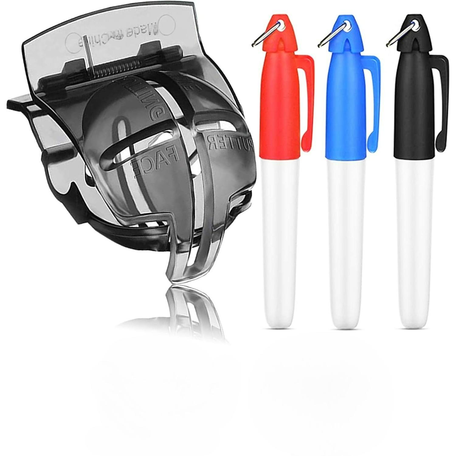 

Golf Ball Line Marker Golf Ball Stencil Drawing Tool 3 Color Pens Template Liner Putt Alignment R