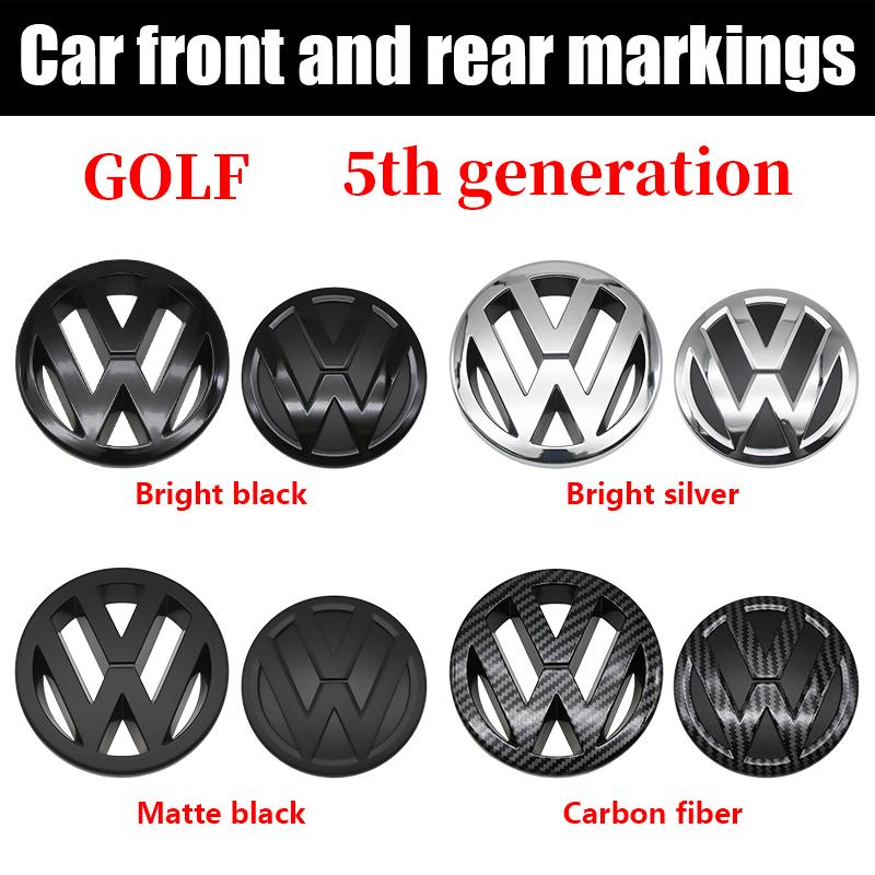 1/2 szt. Oryginalny Samochód Wymiana Emblemat Grill Przedni Bagażnik Klapa Bagażnika Emblemat Logo Dekoracja Akcesoria Dla VW GOLF 5 3D Premium Pro Plus
