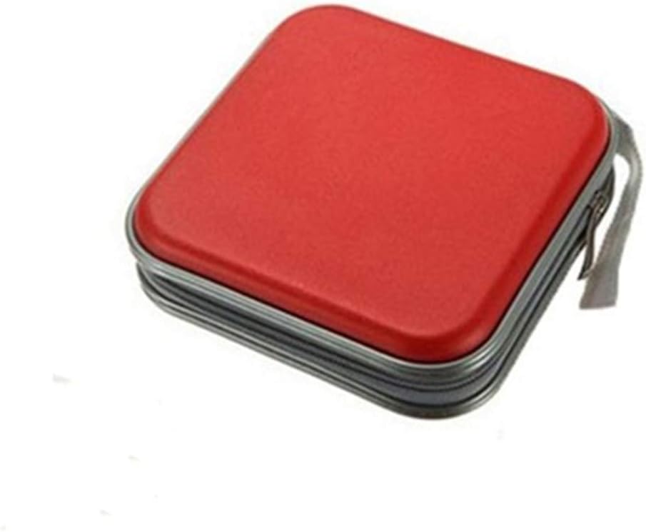 

Red Strong And Sturdy CD Storage Bag Portable Case Organizer ENOUGH CAPACITY Organizer Case CD Case