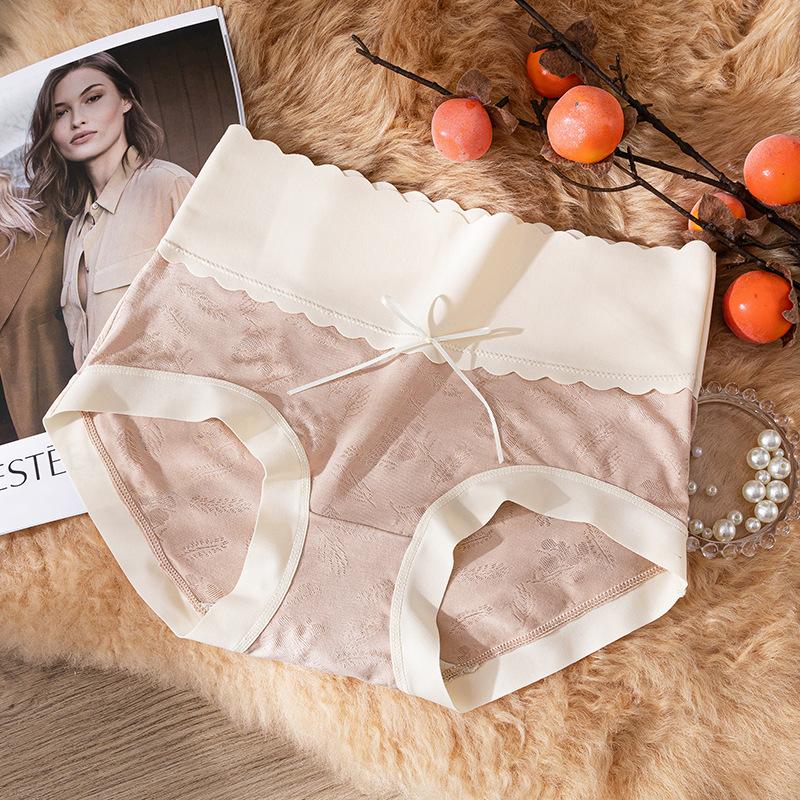 

Модальные легкие роскошные жаккардовые трусики без следов дышащие антибактериальные женское нижнее белье для живота L света кофе