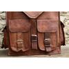 Bag Leather Genuine Satchel Messenger Laptop Vintage Rucksack Men's New Backpack