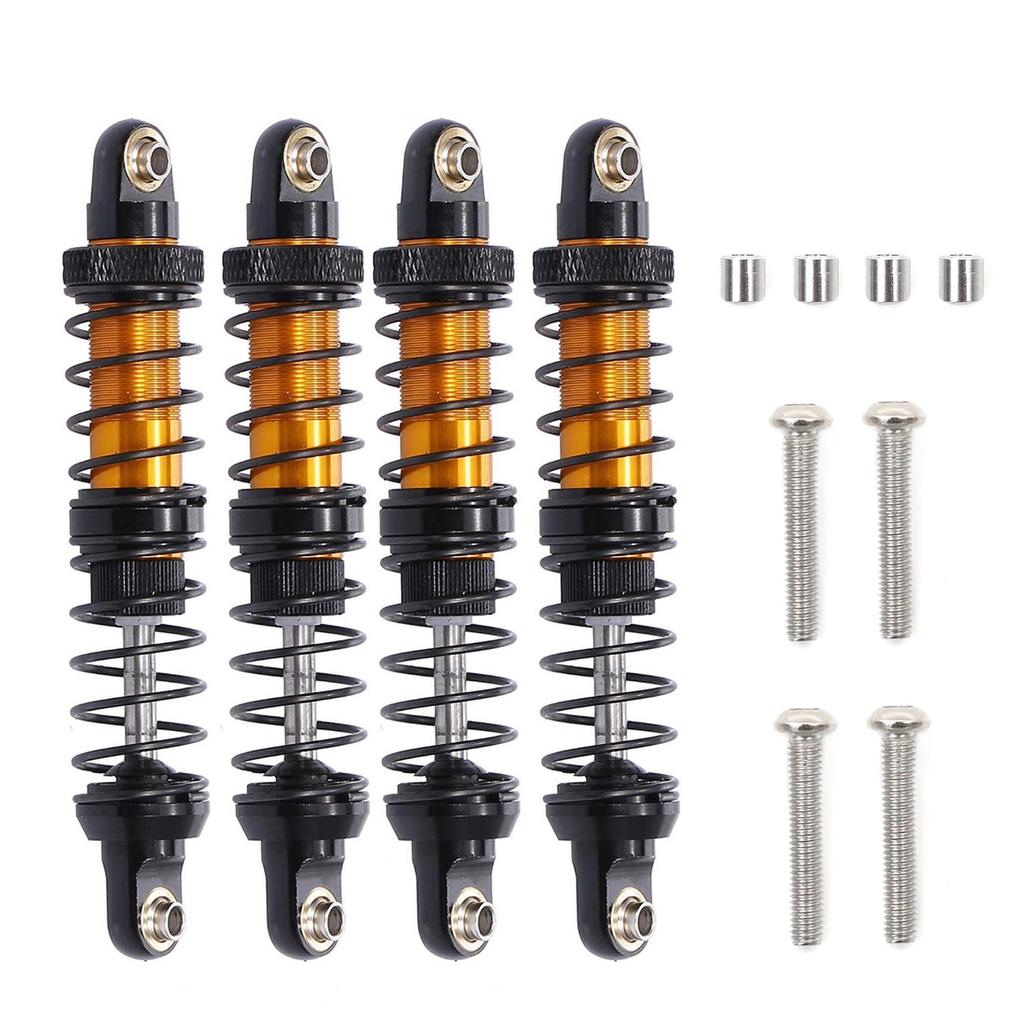 4pcs Adjustable 80mm Metal Shock Absorber Damper for 1/10 CC01 Remote Control Crawler Off-road Car
