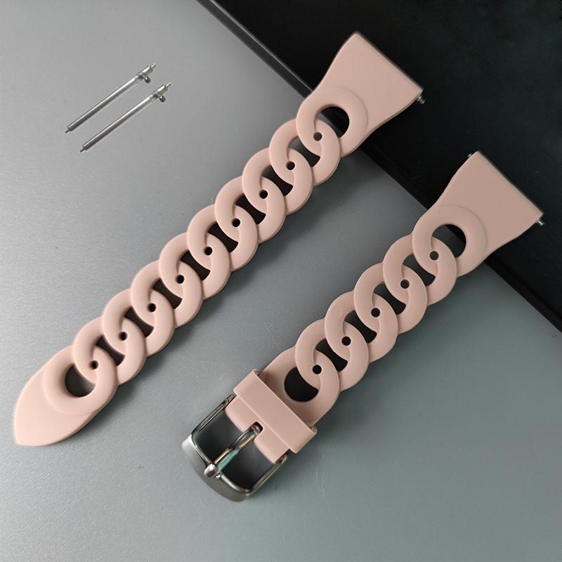 20mm 22mm strap For Samsung Galaxy watch 7/FE/6/4 classic/5 Pro/Active 2/3 Silicone bracelet Huawei watch GT 2/2e/3 Pro 4 5 band