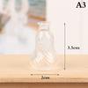 1/12 Scale Miniature Dollhouse Glass Vase Mini Stripe Wishing Glass Bottle Simulation Vase Model for Doll House Accessories Toy