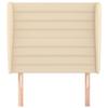 VidaXL Headboard with Ears Cream 103x23x118-128 Cm Fabric3118091