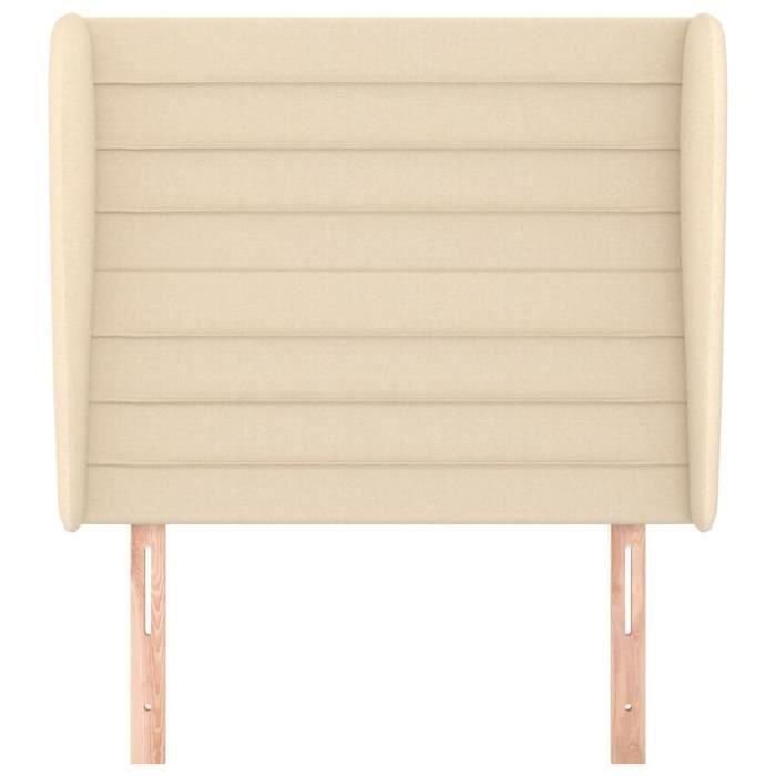 VidaXL Headboard with Ears Cream 103x23x118-128 Cm Fabric3118091