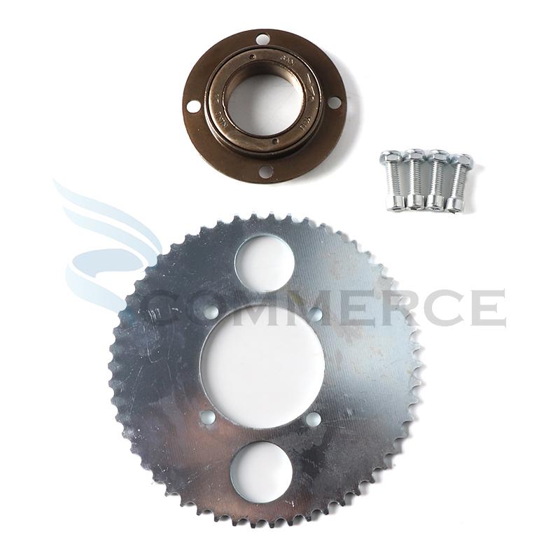 Electric Scooter Rear Wheel T8F 44T/54T 4 Bolt Sprocket Chain Drive Gear & Freewheel Adapter For Bicycle Pocket Pit Dirt Bike