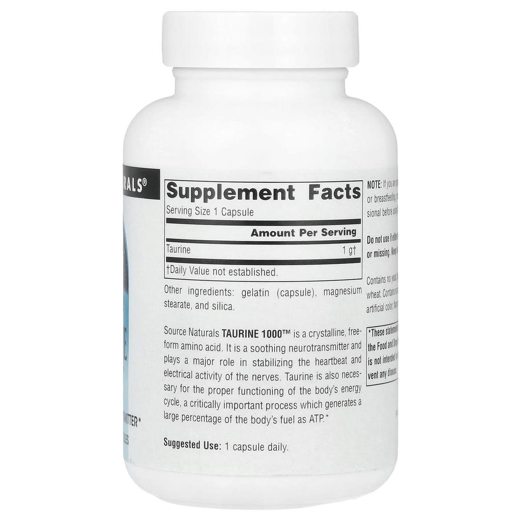 Taurine 1000™, 1,000Mg, 60 Capsules