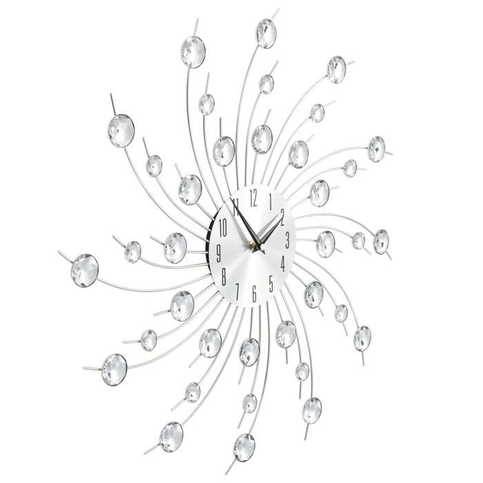VidaXL Horloge Murale avec Mouvement à Quartz Design Moderne Pendule de Salon 50643