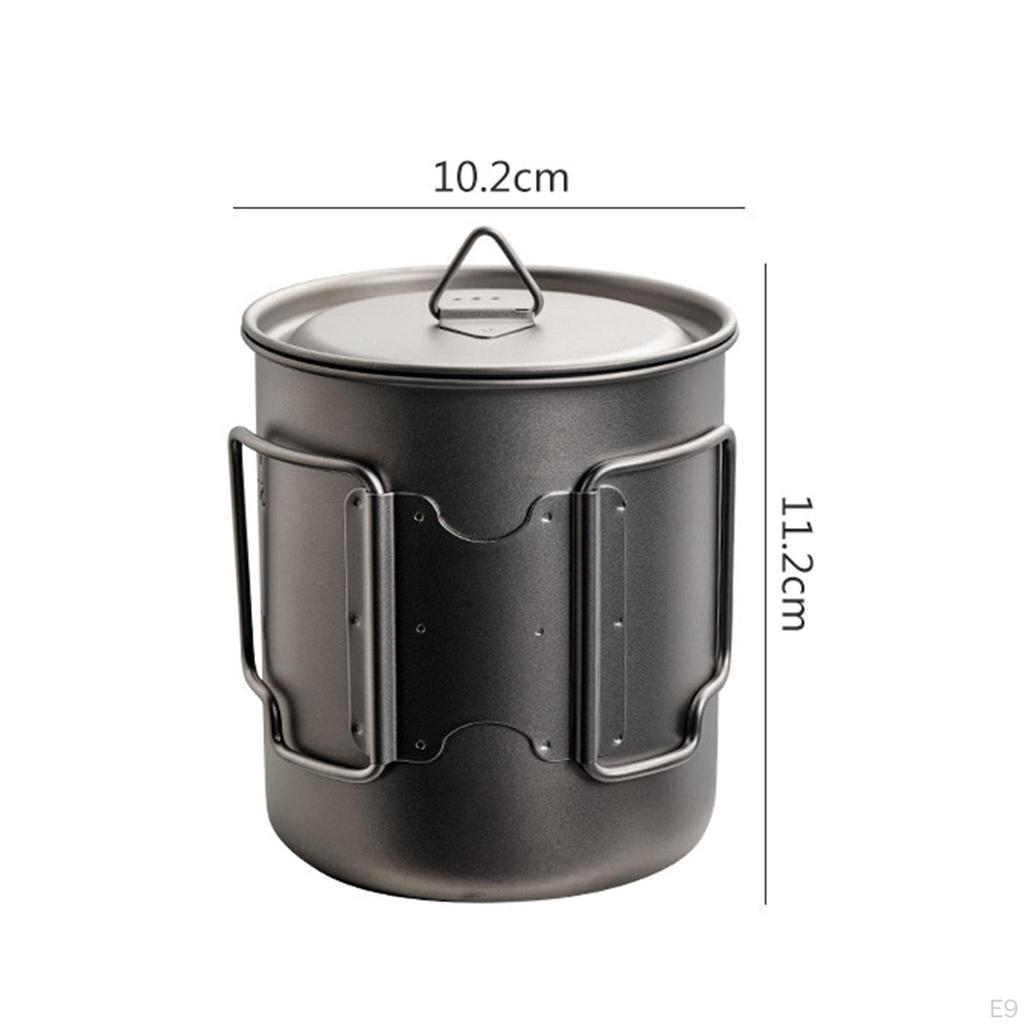 Titanium Camping Pot Set for Backpacking Excursions