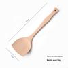 ZISIZ Beechwood Wok Spatula with Curved Handle