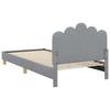 Kids Bed Frame with Headboard Light Grey 80 x 200 cm Fabric