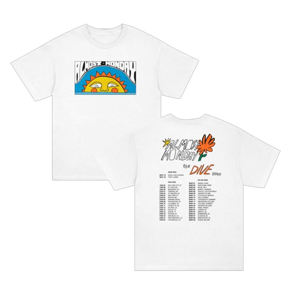 

2025 Dive Tour Tee Almost Monday Reprint Shirt White Unisex T-Shirt S