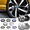 4Pcs 56mm 60mm Car Wheel Center Hub Cap Rim Cover Sticker Auto Accessories For Volkswagen Tiguan GTI GTD VW R Rline Golf Phaeton