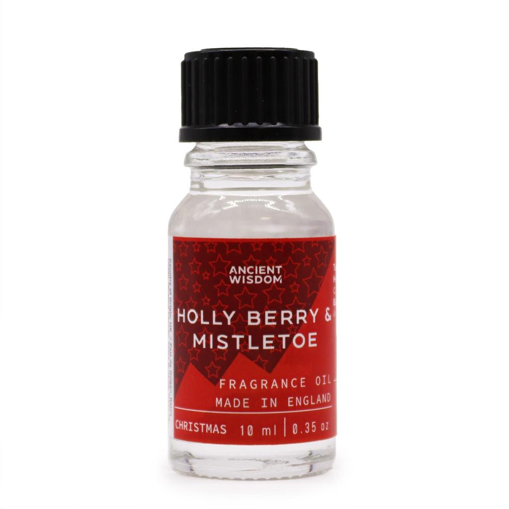 6x Holly Berry and Mistletoe Fragrance Oil 10ml