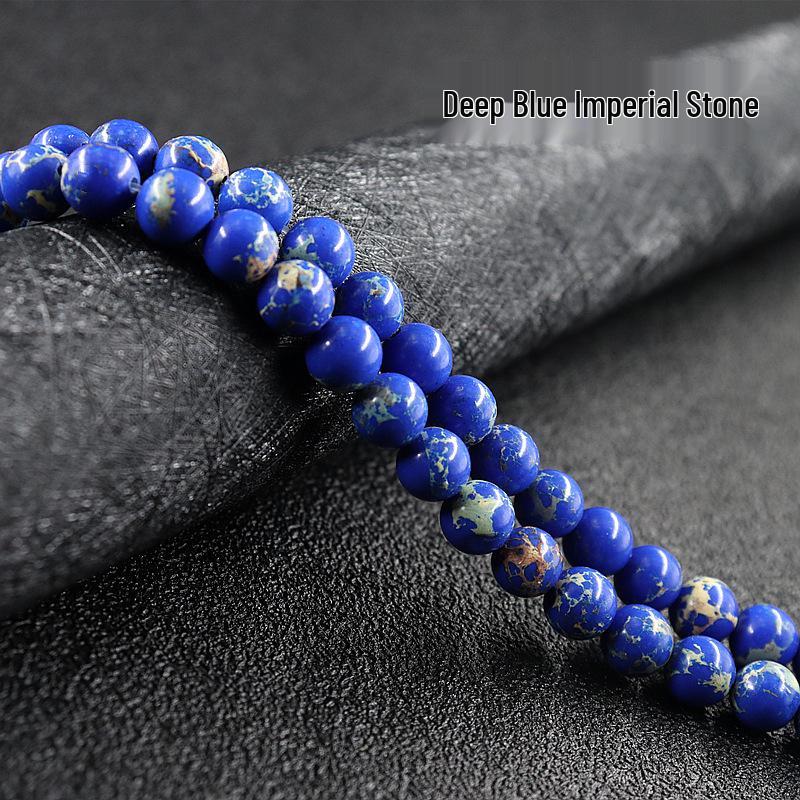 Emperor Stone Handmade Turquoise Natural Stone Beads - Round, Loose, Semi-finished Ornaments