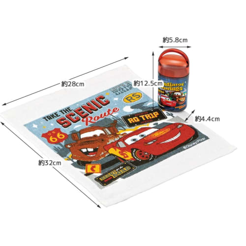 Skater Antibacterial Wet Towel Set with Case Wet Towel Disney Cars 24 Made In Japan 32 X 30.5 Cm OA5AG-A