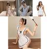 Elegant Polyester Maid Costume Sexy Role-playing Lingerie For Women One Size