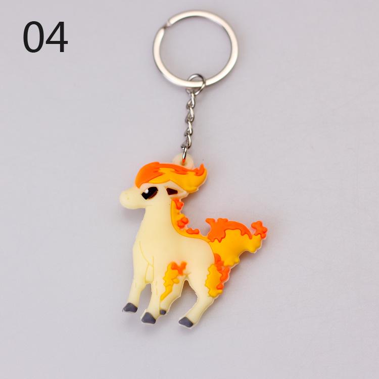 Pokemon Keychain: Pikachu, Dragonite, Eevee Figure Pendant