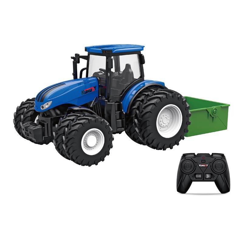 Alloy Remote Control Farmer Tractor Simulation Engineering Vehicle Electric Toy Farm Transport Vehicle 2.4G Remote Contro Vehicl
