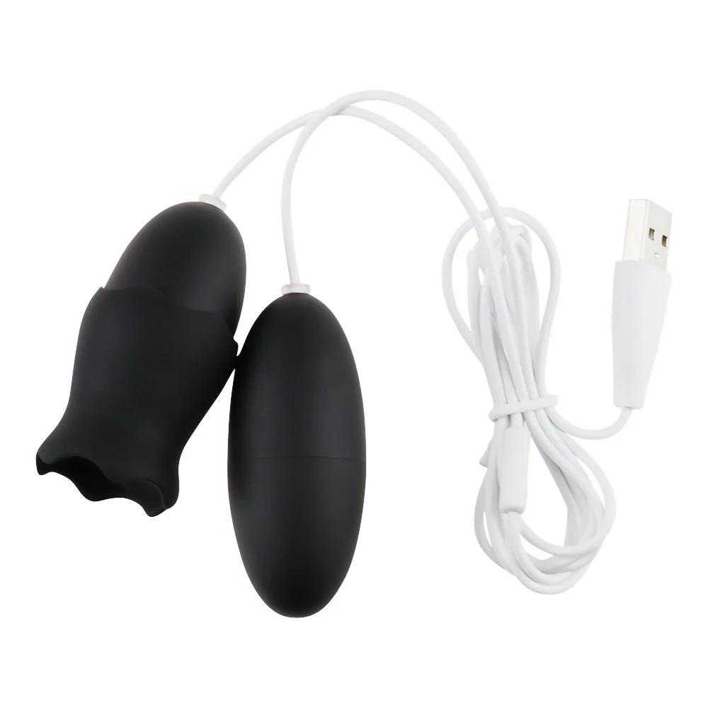 Tongue Licking Vibrator Double Vibrating Eggs Female G Spot Vagina Clitoris Anal Nipple Stimulator Massager Masturbation Sex Toy