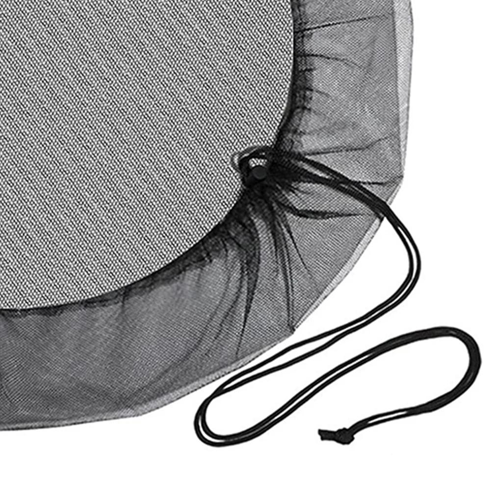 Outdoor Garden Mesh Cover 60-120cm Rain Barrel PE Water Collection Bucket Filter Net Anti Mosquito Water Protection Netting