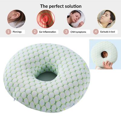 Almofada para Piercing de Orelha com Enchimento de Algodão Almofada Respirável para Brincos Acessórios para Quem Dorme de Lado
