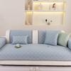 Summer Ice Silk Sofa Cushion  New Cool Doudou Cool Sofa Mat Seat Cushion Simple Non-Slip Sofa Cover