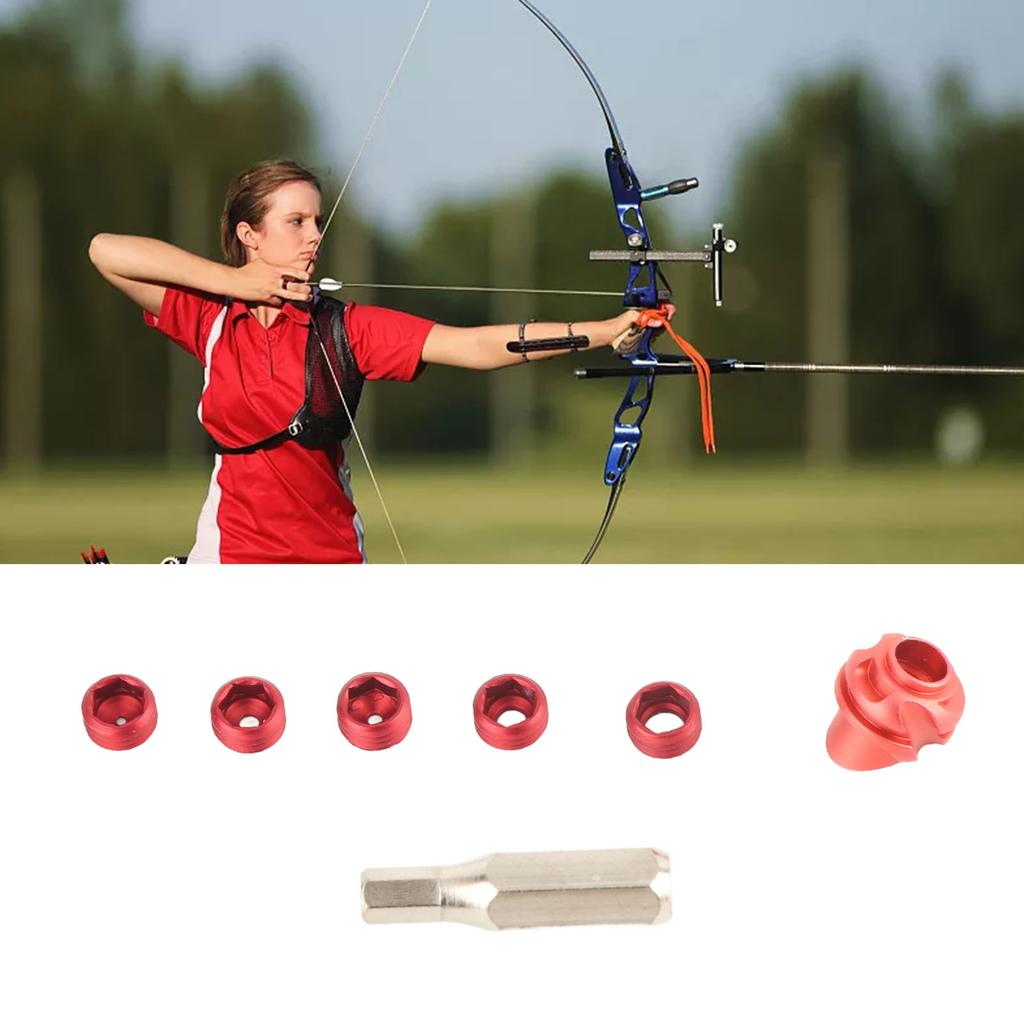 Compound Bow Peephole Set with 37 Degree Replaceable Inner Peep Sight Set