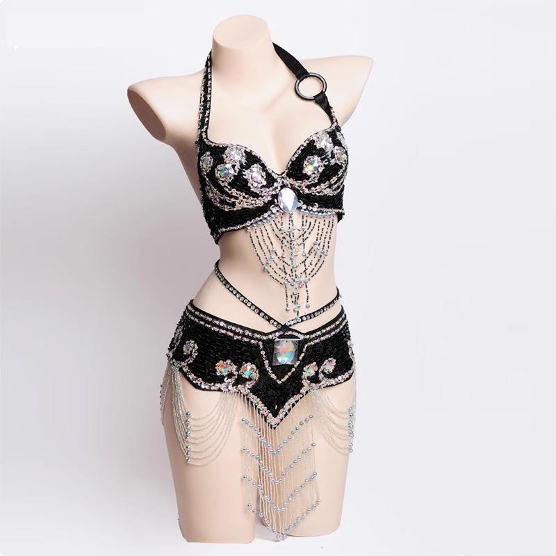 Handmade Beaded Belly Dance Costume Bra