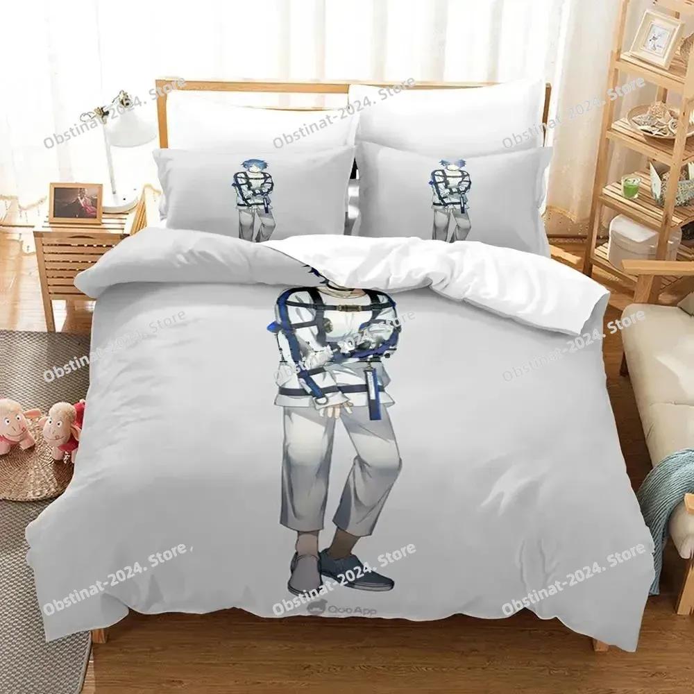 MILGRAM Single Double Quen King-Sized Dimensionsd Dimensions Beding Set Young Boys Bedrom Soft Duvet Cover Set 3D Printed Anime Bed Shet Set