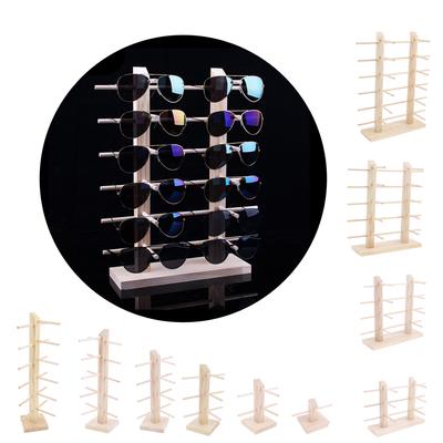 Glass Display Stand Holder - /2 Row Sunglasses Rack Glasses for Store/Home