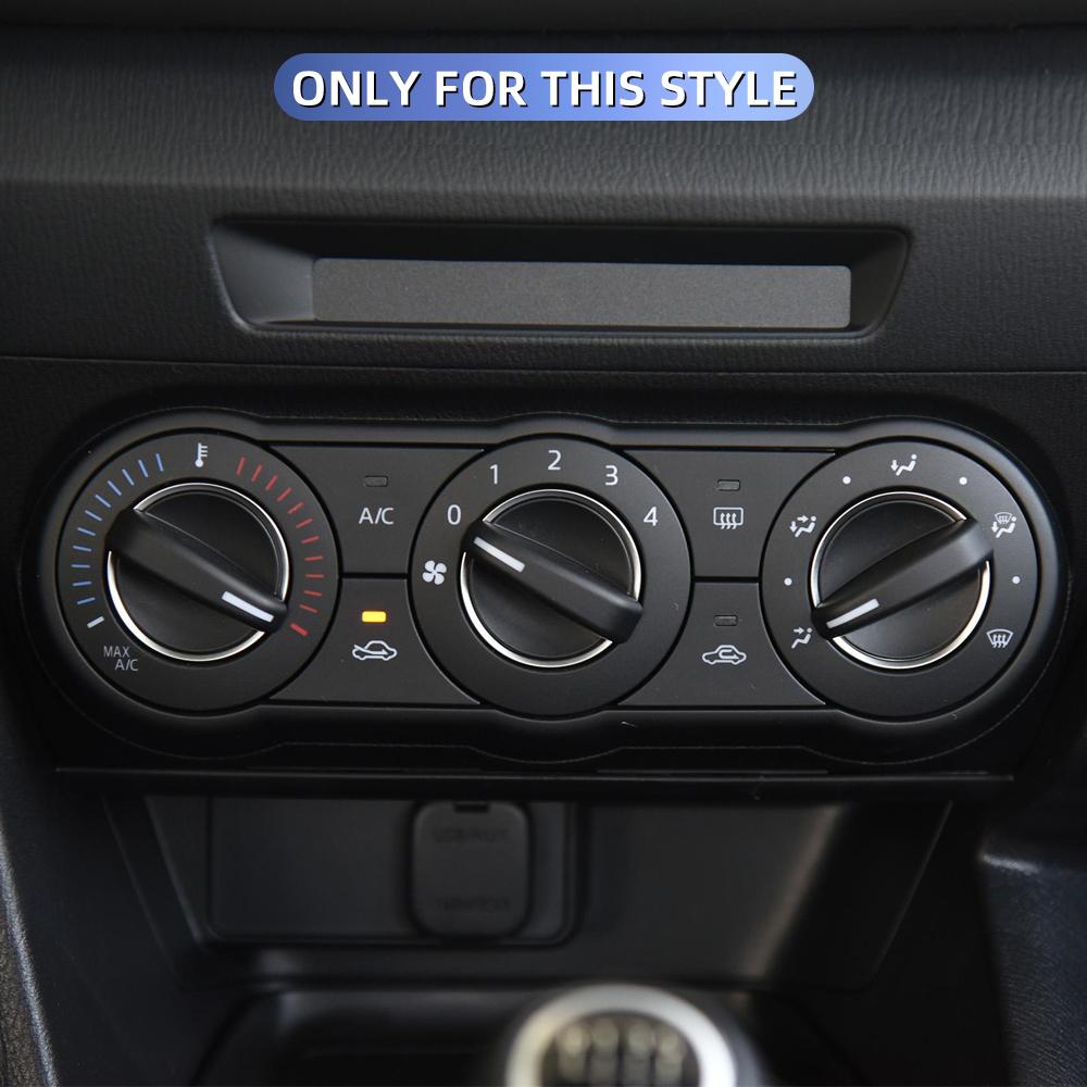 3 Stück Für Mazda 3 BL 2010 - 2013 Klimaanlagenregler AC-Regler Heizungsregler Schalterknopf Aluminiumlegierung Zubehör