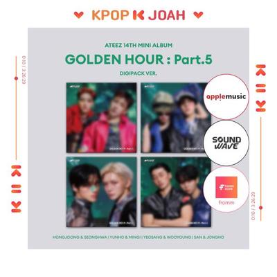 [Cadeau Spécial] ATEEZ [GOLDEN HOUR : PART.5] 14ème MINI ALBUM (UNITÉ DIGIPACK ver.)