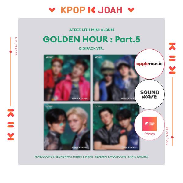 [POB] ATEEZ [ЗОЛОТОЙ ЧАС] : ЧАСТЬ 5] 14-й МИНИ-АЛЬБОМ (БЛОК DIGIPACK версия) RANDOM (NO POB)