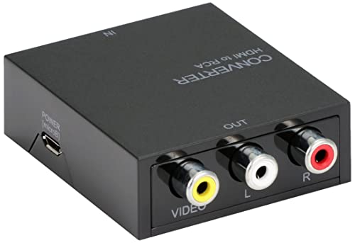 2015 ELECOM Downscan Converter HDMI to RCA HDMI 1.4 with External USB Power Supply (AD-HDCV02)