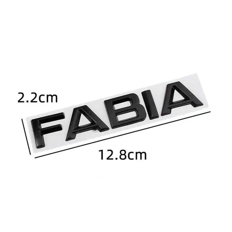 AFO1 1pcs 3D Metal High Quality Silver/black Car Letter Emblem Rear Tail Trunk Decals Badge Sticker Decal Styling For Skoda