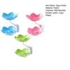 3Pcs Wall Mount Lotus Soap Dish Double Layers Quick Drain No Drill