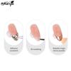 monja 5Pcs/Set Nail Art Set Magic Mirror Powder Semi Solid Magic Molding UV Glue 2Pcs Sponge Brush Manicure Design Tools