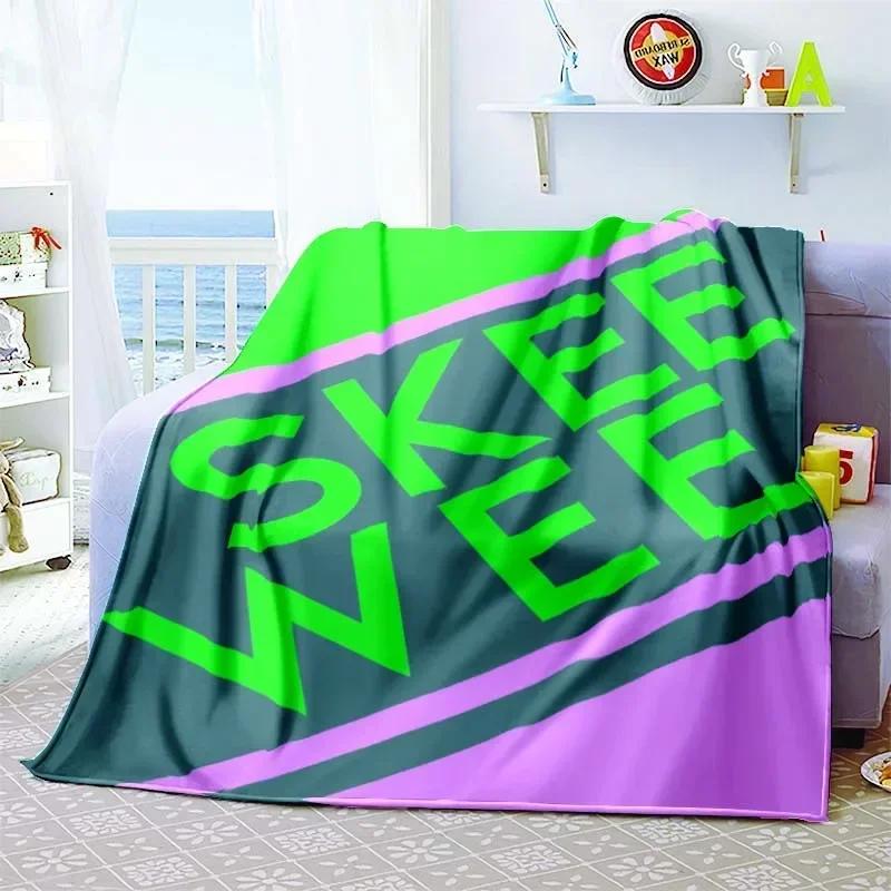 AKA Muster Flanelldecke Leicht Mode Bett Sofa Klimaanlage Modisch Freizeit Picknick Reise Nickerchen Weicher Überwurf