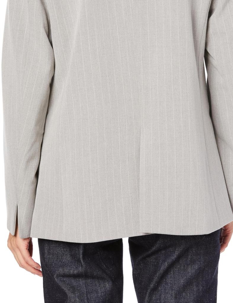 [BIS] Women's V-neck, No-Collar Jacket, Gray Sub (09), Size S, BVV63050, Suitable for Set-Ups