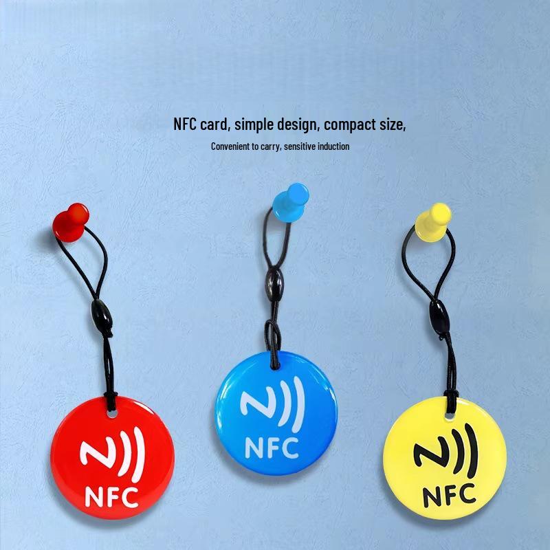 NFC Epoxy Card with NTAG215 Chip - 504 Bytes Round Tap-to-Connect Card
